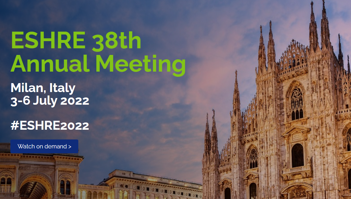 Tham dự tại Hội nghị quốc tế Hỗ trợ sinh sản (ESHRE) lần thứ 38, do Hiệp hội Sinh sản và Phôi học Châu Âu tổ chức tại Milan, Ý ngày 3-6 tháng 07 năm 2022.